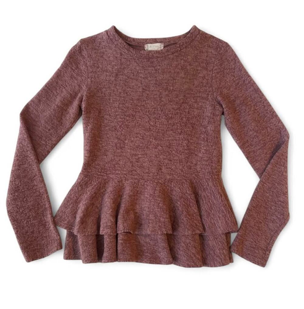 Women's Altar'd State Peplum Long Sleeve Top size Small